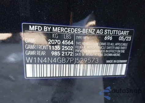 2023 Mercedes-Benz Gla 250 z USA, uszkodzony, nr VIN W1N4N4GB7PJ529573